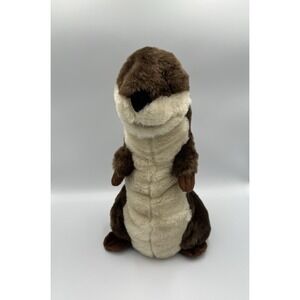 Vintage‎ The Petting Zoo Plush River Otter Puppet Animal 13" Standing 1994 Cute